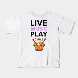 Live Music Play Kids T-Shirt